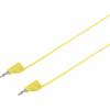 VOLTCRAFT MSB-200 měřicí kabel lamelová zástrčka 2 mm lamelová zástrčka 2 mm 0.90 m žlutá 1 ks