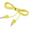 VOLTCRAFT MSB-200 měřicí kabel lamelová zástrčka 2 mm lamelová zástrčka 2 mm 0.90 m žlutá 1 ks