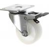 TOOLCRAFT TO-5137875 Otočné kolečko s aretační brzdou, 50 mm, s konstrukční deskou, polyamidové nosnost (max.): 50 kg