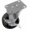 TOOLCRAFT TO-5137896 Otočné kolečko s aretační brzdou a konstrukční deskou 50 mm nosnost (max.): 50 kg