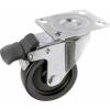 TOOLCRAFT TO-5137905 Otočné kolečko s aretační brzdou a konstrukční deskou 75 mm, polypropylenové nosnost (max.): 70 kg
