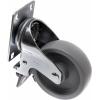 TOOLCRAFT TO-5137938 Otočné kolečko s aretační brzdou a konstrukční deskou 100 mm, polypropylenové nosnost (max.): 125 kg