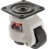 TOOLCRAFT TO-5137965 Polohovatelné otočné kolečko s konstrukční deskou 62 mm, gumové nosnost (max.): 500 kg