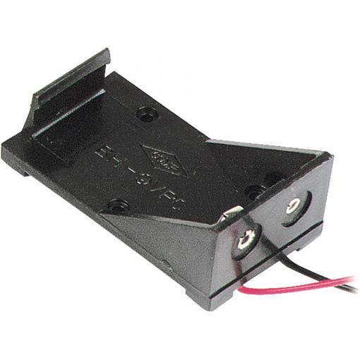 Velleman BH9V bateriový držák 1x 9 V kabel (d x š x v) 55 x 31 x 20 mm