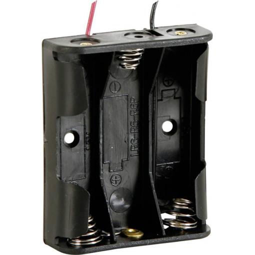Velleman BH331A bateriový držák 3x AA kabel (d x š x v) 58 x 48 x 17 mm