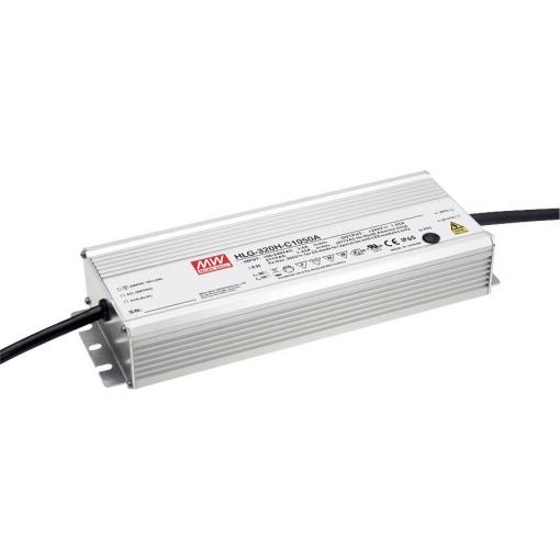 MEAN WELL HLG-320H-C700A LED driver konstantní proud 299.6 W 350 - 700 mA 214 - 428 V/DC nastavitelný, ochrana proti přepětí , přepětí , PFC spínací obvod ,