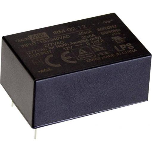 MEAN WELL IRM-02-9 AC/DC zdroj do DPS 9 V/DC 222 mA 2 W