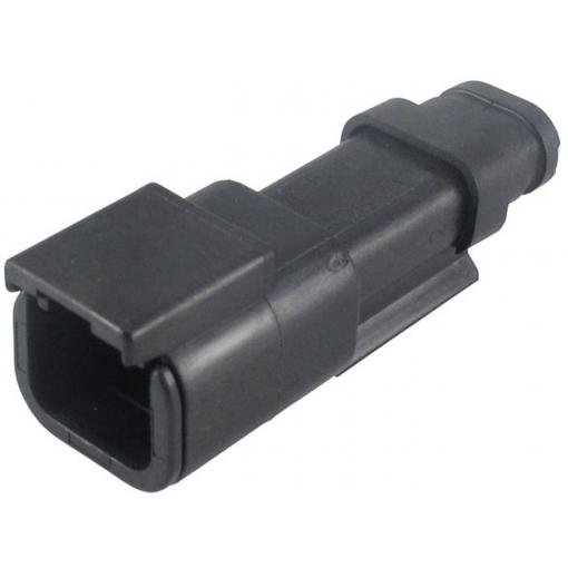 TE Connectivity DTM zástrčkový konektor na kabel 2, DTM04-2P-EE03, 1 ks