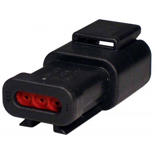 TE Connectivity DTM zástrčkový konektor na kabel 3, DTM04-3P-E005, 1 ks