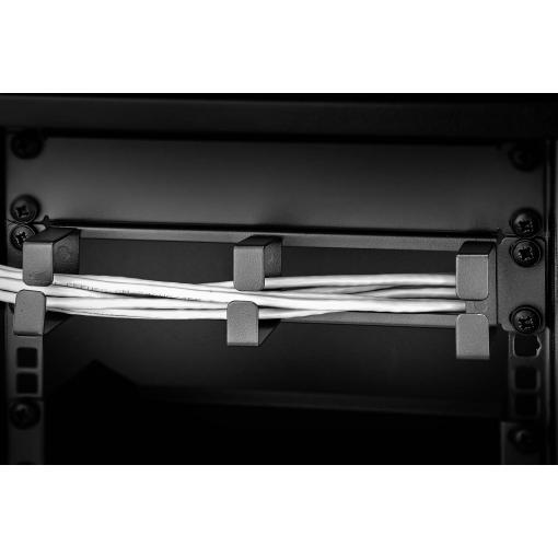 Renkforce RF-3429154 10 palec kabelové vedení pro datové skříně 1 U černá