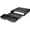 Renkforce RF-3429156 19 palec šuplík pro datové skříně 2 U vysouvací Vhodné pro hloubku skříně: od 500 mm černá