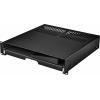 Renkforce RF-3429156 19 palec šuplík pro datové skříně 2 U vysouvací Vhodné pro hloubku skříně: od 500 mm černá