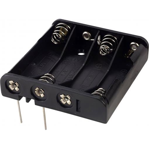 TRU COMPONENTS BH441P bateriový držák 4x AAA póly kontaktu