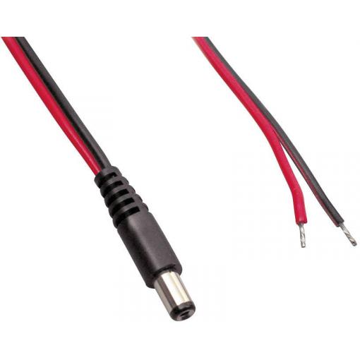 TRU COMPONENTS TC-2511247 nízkonapěťový připojovací kabel nízkonapěťová zástrčka - kabel s otevřenými konci 3.50 mm 1.10 mm 30.00 cm 1 ks
