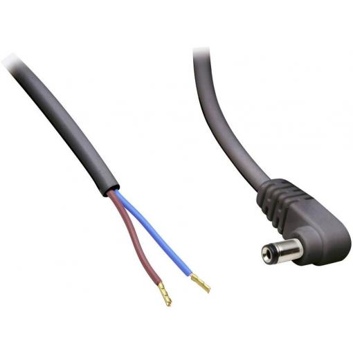 TRU COMPONENTS TC-2511290 nízkonapěťový připojovací kabel nízkonapěťová zástrčka - kabel s otevřenými konci 5.50 mm 2.50 mm 30 cm 1 ks