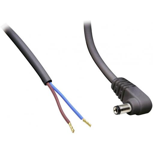 TRU COMPONENTS TC-2511291 nízkonapěťový připojovací kabel nízkonapěťová zástrčka - kabel s otevřenými konci 5.50 mm 2.50 mm 50 cm 1 ks