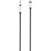 Renkforce RF-3432028 Apple Lightning; / jack audio kabel [1x dokovací zástrčka Apple Lightning - 1x jack zástrčka 3,5 mm] 1.20 m černá hliníková zástrčka