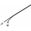 Renkforce RF-3432030 USB / jack audio kabel [1x USB-C® zástrčka - 1x jack zástrčka 3,5 mm] 1.20 m černá hliníková zástrčka