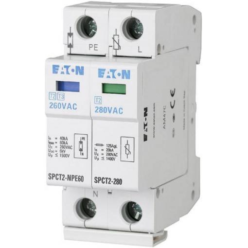 Eaton 167621 SPCT2-335-1+NPE svodič pro přepěťovou ochranu Přepětová ochrana pro: rozvodná skříň 20 kA 1 ks