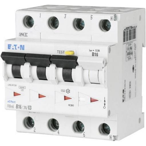 Eaton 170957 proudový chránič/elektrický jistič 4pólový 16 A 0.3 A 415 V/AC