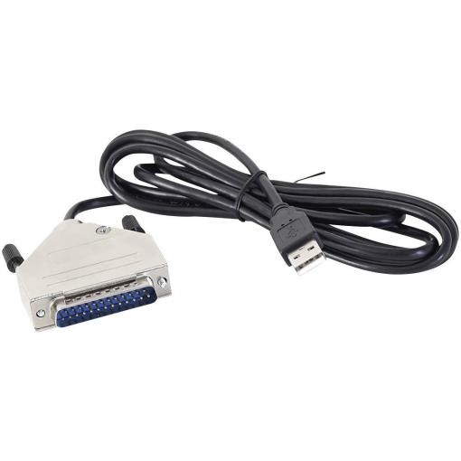 Joy-it 57CNCd25 kabel řídicí jednotky CNC Arduino [1x USB 1.1 zástrčka A - 1x D-SUB zástrčka 25pólová] 1.50 m černá