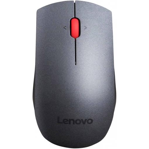 Lenovo Professional laserová myš, přenos bezdrátový, 5 tlačítko, 1600 dpi, šedá, červená