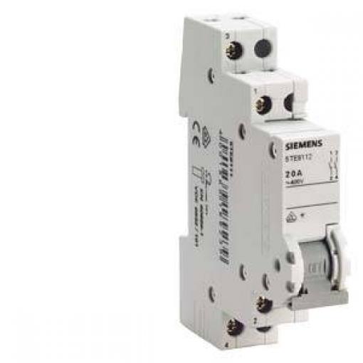 šedá 1pólový 6 mm² 20 A 2 spínací kontakty Siemens 5TE8112