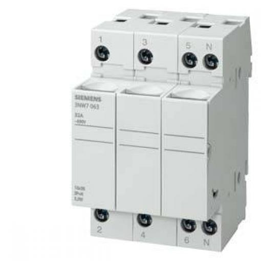 Siemens 3NW7131, 3NW7131 držák na válcové pojistky, 690 V/AC, 50 A, 1 ks