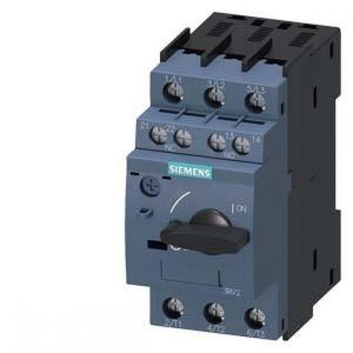Siemens 3RV2011-0EA15 výkonový vypínač 1 ks Rozsah nastavení (proud): 0.28 - 0.4 A Spínací napětí (max.): 690 V/AC (š x v x h) 45 x 97 x 97 mm