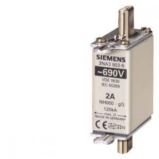 Siemens 3NA38076 sada pojistek Velikost pojistky = 0 20 A 690 V 3 ks