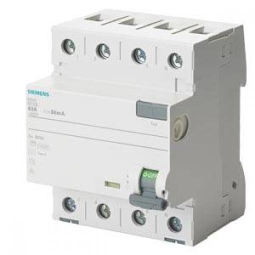 Siemens 5SV36468 5SV3646-8 proudový chránič A 63 A 0.3 A 400 V
