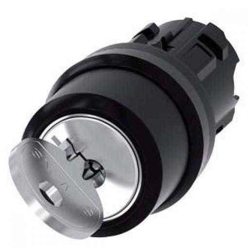 Siemens 3SU10004BF010AA0 3SU1000-4BF01-0AA0 klíčový spínač 1 x 90 ° IP66, IP67, IP69 / IP69K 1 ks