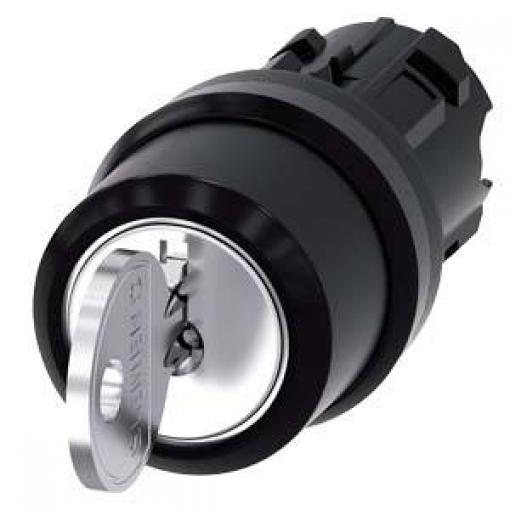 Siemens 3SU10004BM010AA0 3SU1000-4BM01-0AA0 klíčový spínač 2 x 45 ° IP66, IP67, IP69 / IP69K 1 ks