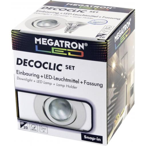 Megatron MT75400 vestavné svítidlo, LED, GU10, GU5.3, 4.5 W, bílá