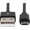 Ansmann USB kabel USB 2.0 USB-A zástrčka, USB Micro-B zástrčka 1.20 m černá hliníková zástrčka, krytí TPE 1700-0076
