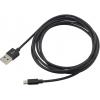 Ansmann USB kabel USB 2.0 USB-A zástrčka, USB Micro-B zástrčka 2.00 m černá hliníková zástrčka, krytí TPE 1700-0077