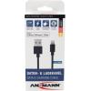 Ansmann Apple iPad/iPhone/iPod nabíjecí kabel [1x USB 2.0 zástrčka A - 1x dokovací zástrčka Apple Lightning] 2.00 m černá