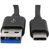 Ansmann USB kabel USB 3.2 Gen1 USB-A zástrčka, USB-C ® zástrčka 2.00 m černá hliníková zástrčka, krytí TPE, oboustranně zapojitelná zástrčka 1700-0081