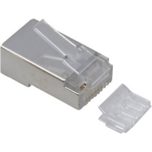 TRU COMPONENTS TC-2525010, zástrčka RJ45, zástrčka, rovná, počet pólů: 8P8C, 50 ks