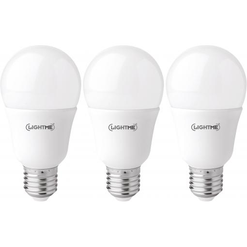 LightMe LM85918 LED Energetická třída (EEK2021) F (A - G) E27 klasická žárovka 11 W = 75 W teplá bílá (Ø x d) 60 mm x 117 mm 3 ks