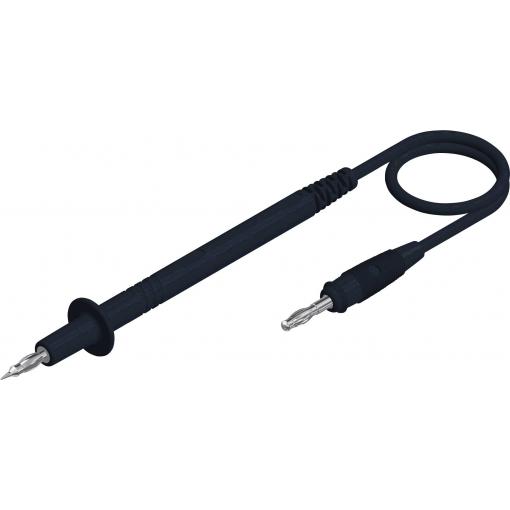 Hirschmann Test & Measurement PL 3 měřicí kabel 4 mm zástrčka lamelová zástrčka 4 mm 1.00 m černá 1 ks