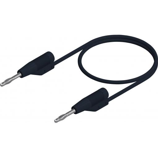 Hirschmann Test & Measurement MVL F 2/10 měřicí kabel lamelová zástrčka 2 mm lamelová zástrčka 2 mm 10.00 cm černá 1 ks
