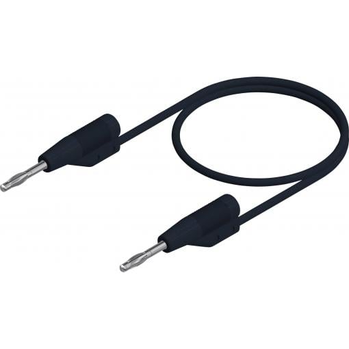 Hirschmann Test & Measurement MVL F 2/50 měřicí kabel lamelová zástrčka 2 mm lamelová zástrčka 2 mm 0.50 m černá 1 ks