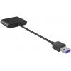 ICY BOX IB-CR301-U3 Externer Multi Card Reader (CF, SD, Micro SD) mit USB 3.0 Hostanschl externí čtečka paměťových karet / hub USB 3.0 černá