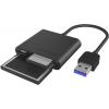 ICY BOX IB-CR301-U3 Externer Multi Card Reader (CF, SD, Micro SD) mit USB 3.0 Hostanschl externí čtečka paměťových karet / hub USB 3.0 černá