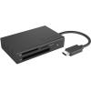 ICY BOX IB-CR401-C3, Type-C® USB 3.0 Kartenleser (CF, SD 4.0, micro SD 4.0), UHS-II, mit externí čtečka paměťových karet / hub USB-C® černá
