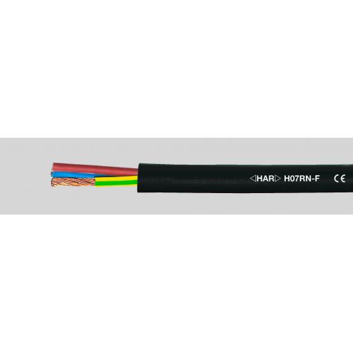 HELU 37019 kabel s gumovou izolací H07RN-F 2 x 1 mm² černá 100 m