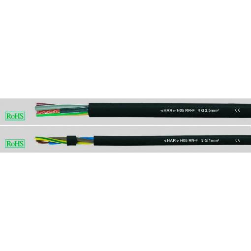 Helukabel 36003 kabel s gumovou izolací H05RN-F 3 x 0.75 mm² černá 50 m