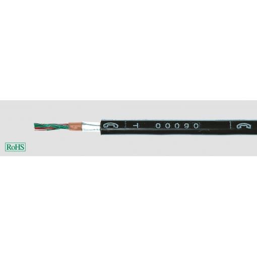 HELU 34007 telekomunikační kabel A-2YF(L)2Y 4 x 0.6 mm² černá 100 m
