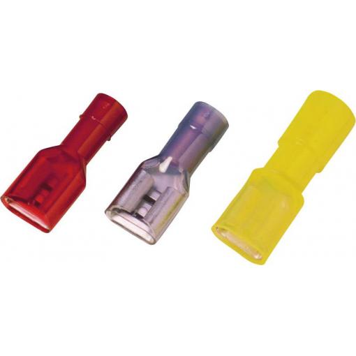 Weidmüller 9200640000 faston zásuvka Šířka zástrčky: 6.3 mm Tloušťka konektoru: 0.8 mm 180 ° plná izolace červená 100 ks
